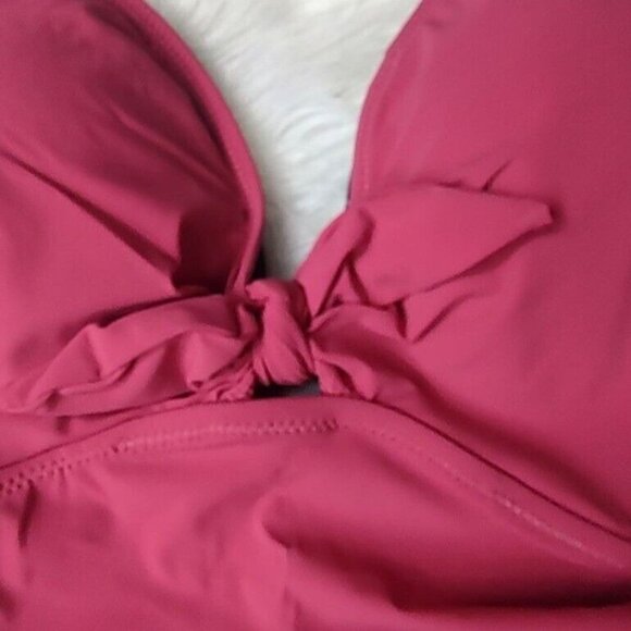 Profile By Gottex One Piece Swimsuit 10 Swimdress Pink Dandy Retro pinup - Picture 7 of 11